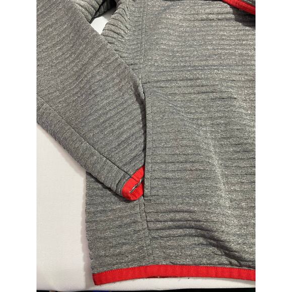 LL Bean Hoodie Men’s Size XL Regular Grey Ribbed Fleece Full Zip Jacket - Picture 9 of 9